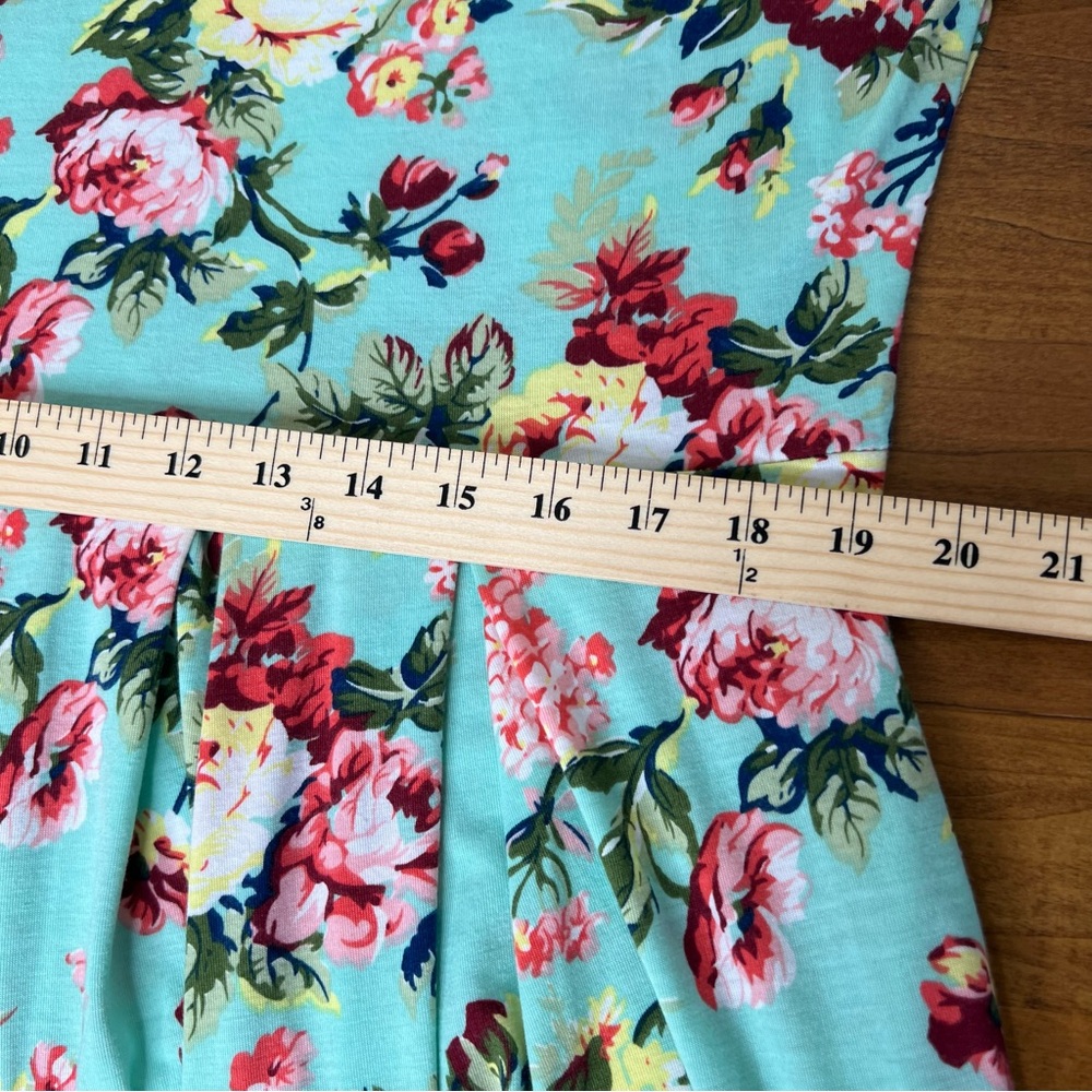 Women's Size XL Short Sleeve Pleated‎ Casual Shirt Floral Dress NWOT - Picture 7 of 13